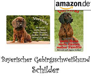 Bayerischer Gebirgsschweißhund Schilder